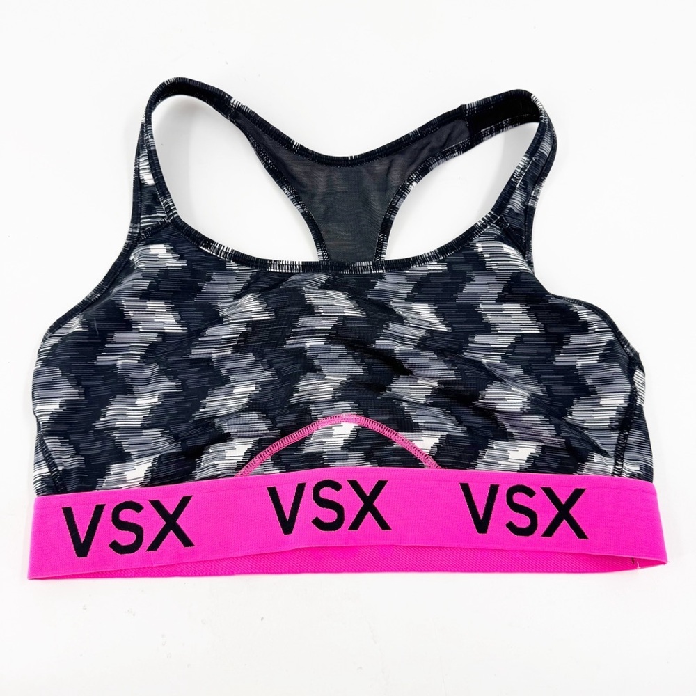 ✅ Victoria Secret Sport VSX X-Large Geometric with VSX Band Unlined Sports Bra